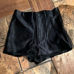 American apparel black disco shorts
